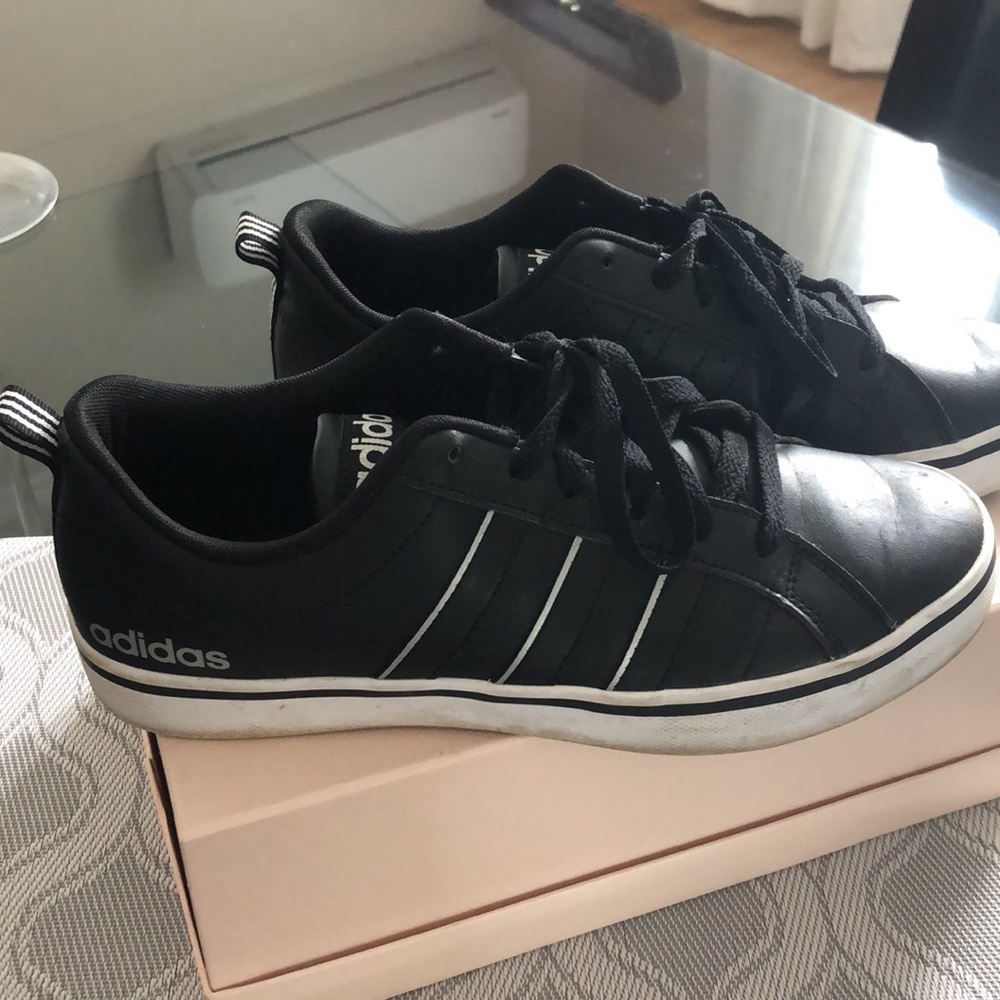Black Adidas sneakers